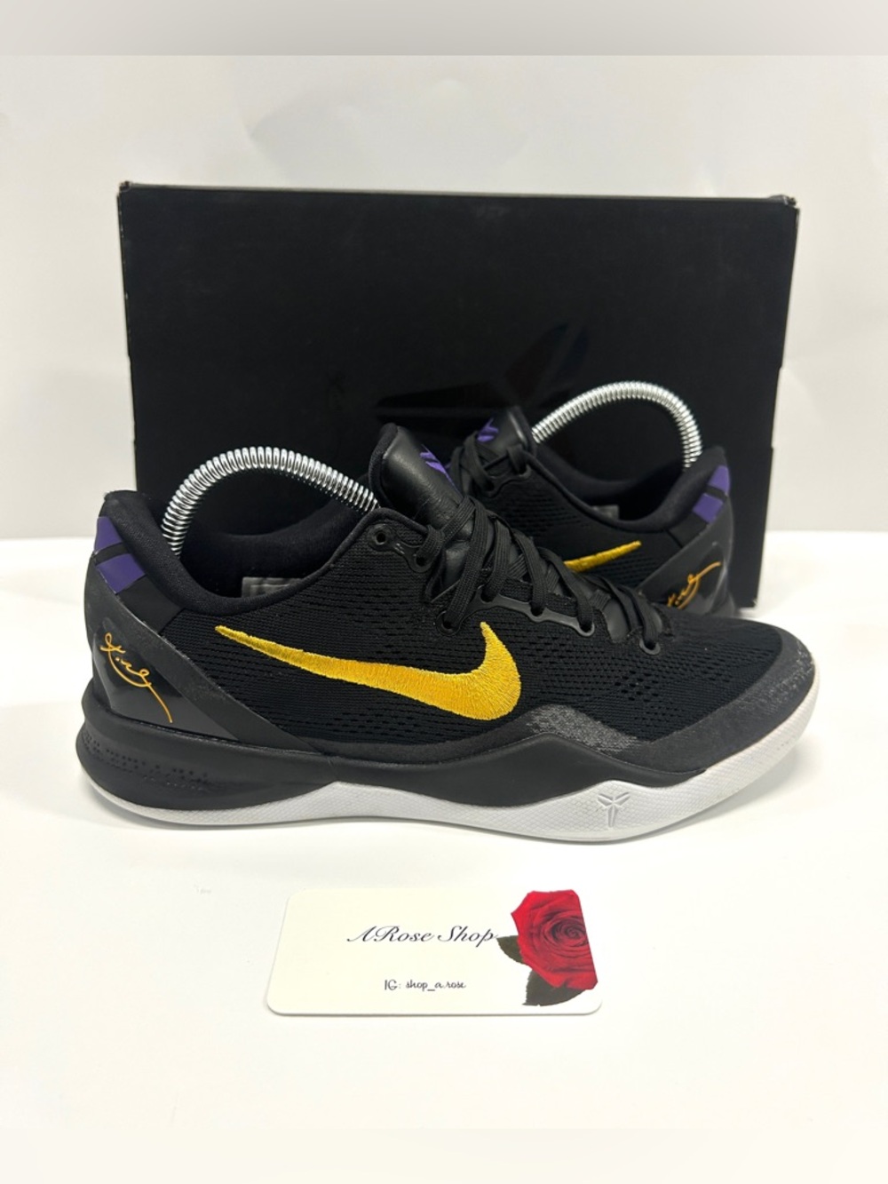 Nike Kobe 8 Protro ‘Lakers Away’ (HF9550 001) Shoes Size: 7.5 M
